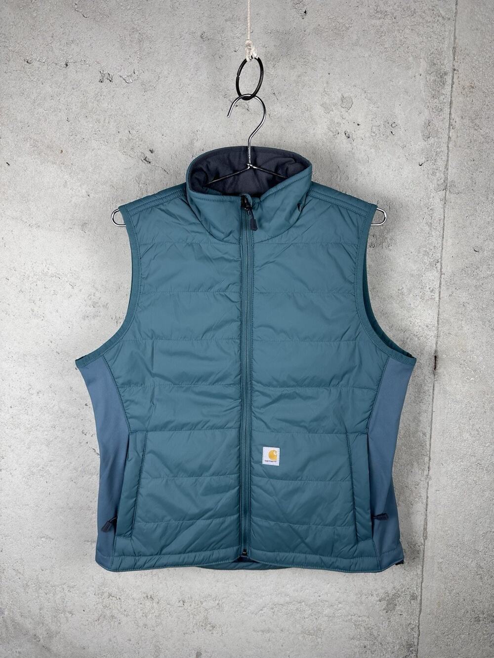 Carhartt Rugged Flex Quilted Insulated Puffer Vest Cyan Aqua Blue Women's MED